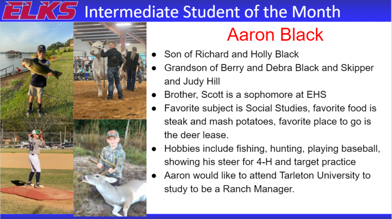 September Student of the Month Featured Photo