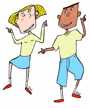 Dancing students