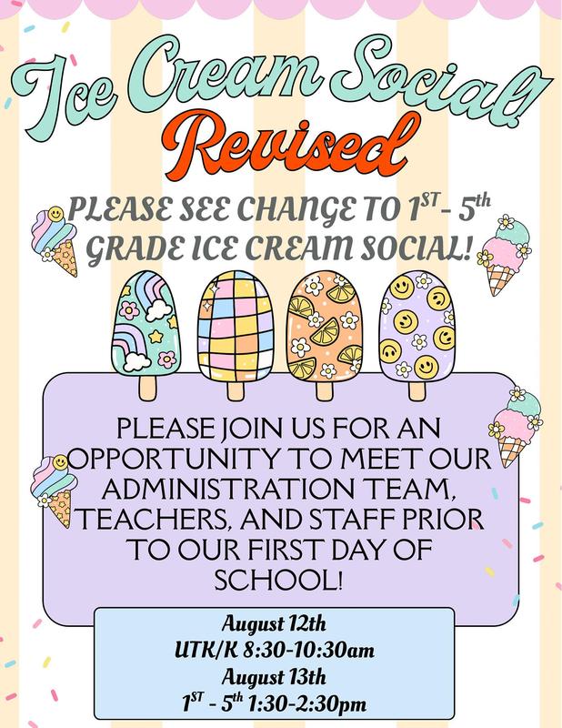 Ice Cream Social meet & greet Flyer