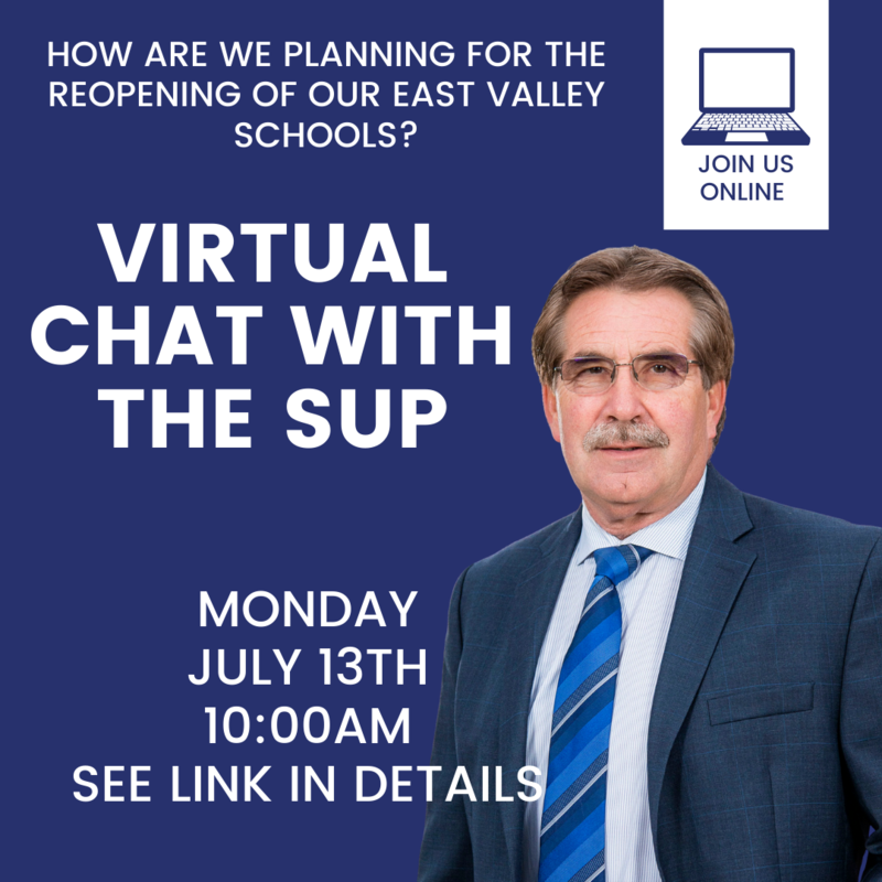 Virtual Chat with Sup - Monday, July 13th at 10:00AM. Click title for Zoom LInk with pic of John Schieche.