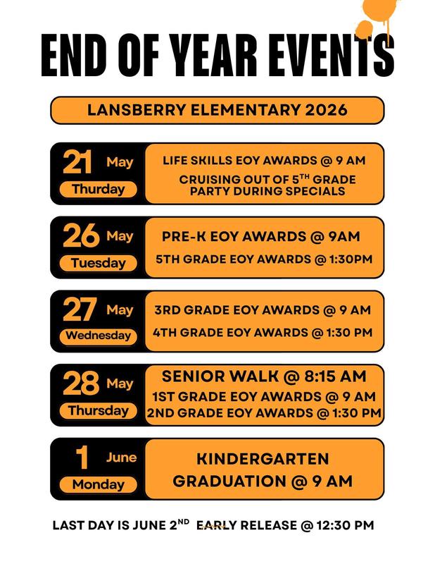 End of Year Events