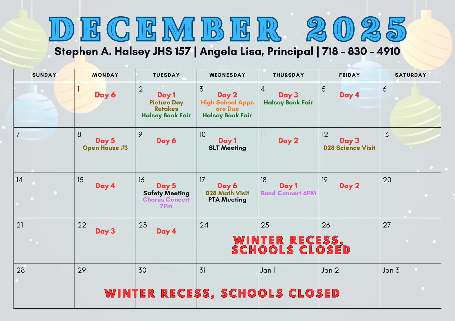 December Calendar