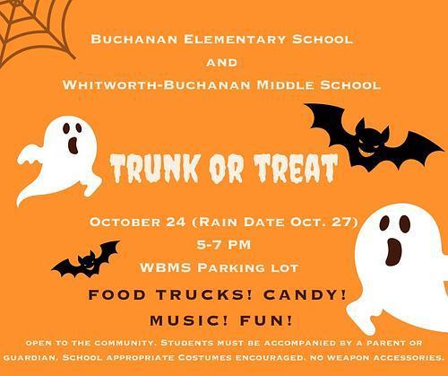 Trunk or Treat October 24th 5-7 WBMS