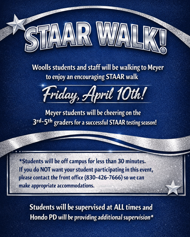 STAAR Walk April 10th