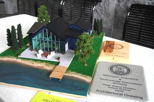 Emilia Sanborn's scale model of a lake home.