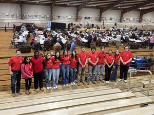 Student Council group picture inside the Agri Center