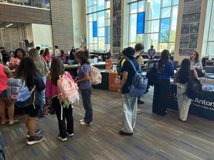 THS seniors attend the school's college fair