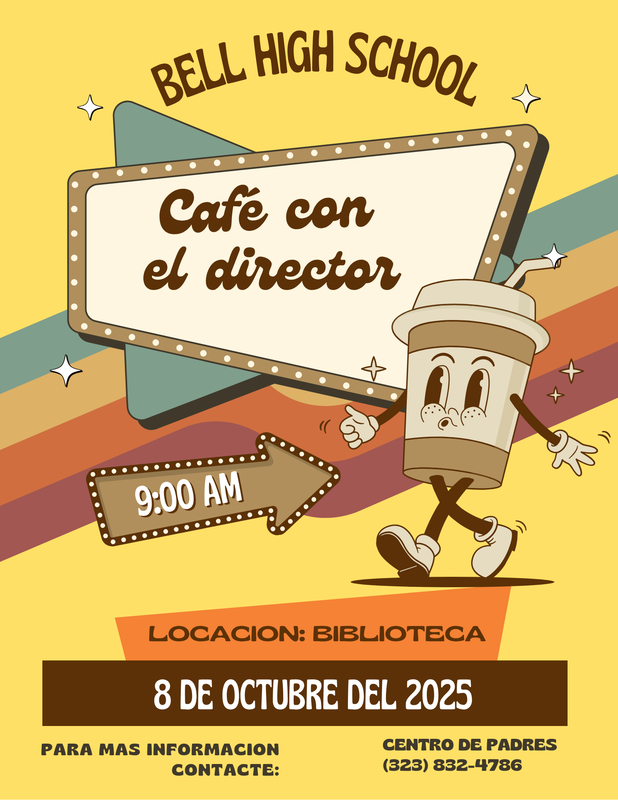 Cafe con el Director (10.8.2025 a las 9am)