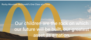 Rocky Mountain McDonalds One Class at a Time