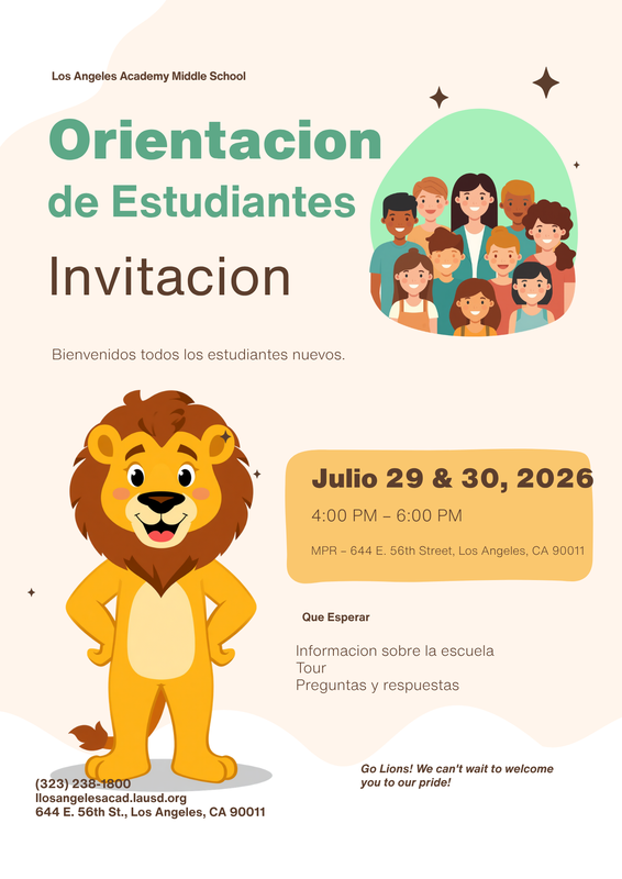 Invitation to Orientation in Spanish
