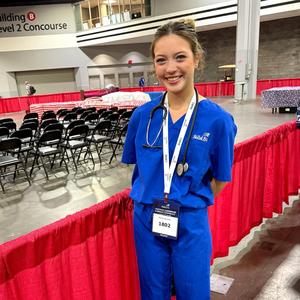 Clarissa Wallace at the National SkillsUSA competition
