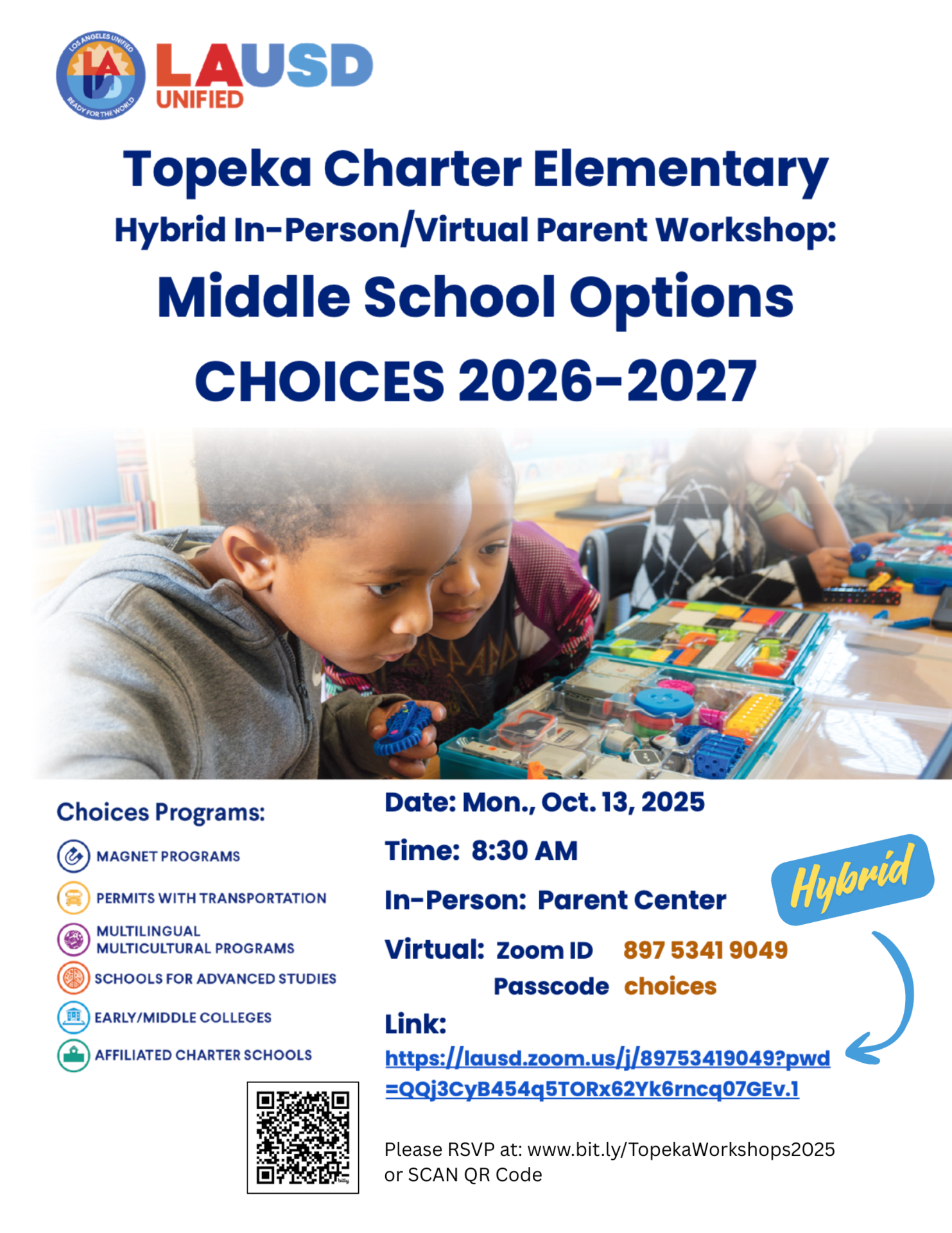 CHOICES Workshop Flyer
