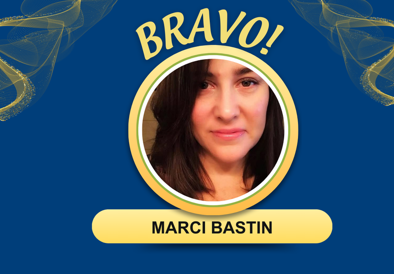 Bravo! Award winner Marci Bastin