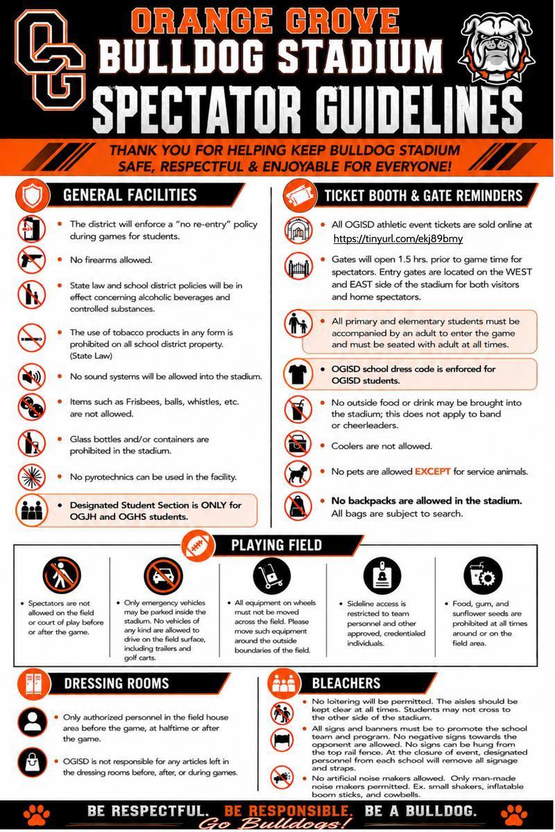 OG Bulddog Stadium Rules Featured Photo