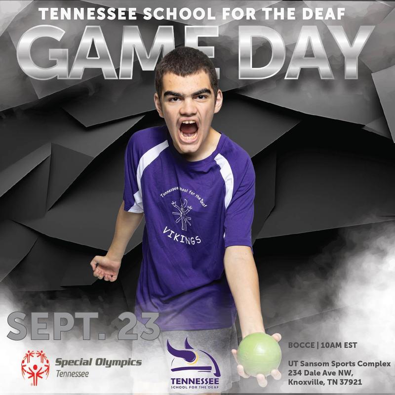 Flyer for the Special Olympics Bocce competition on Tuesday, Sept 23, 2025 at 10am