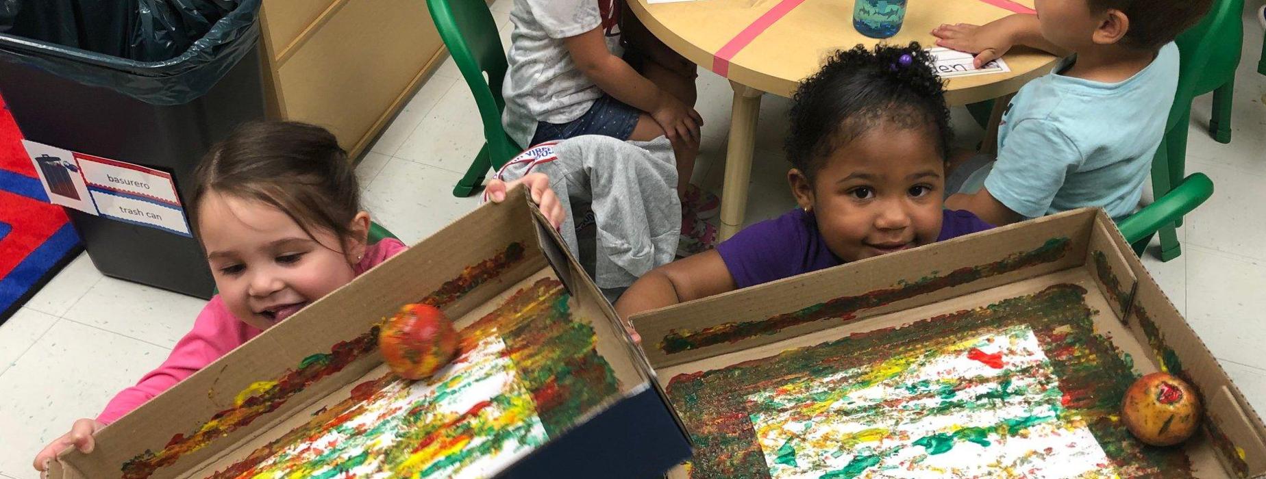 painting with apples