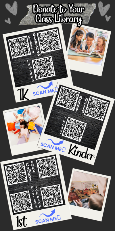 QR codes for each grade level