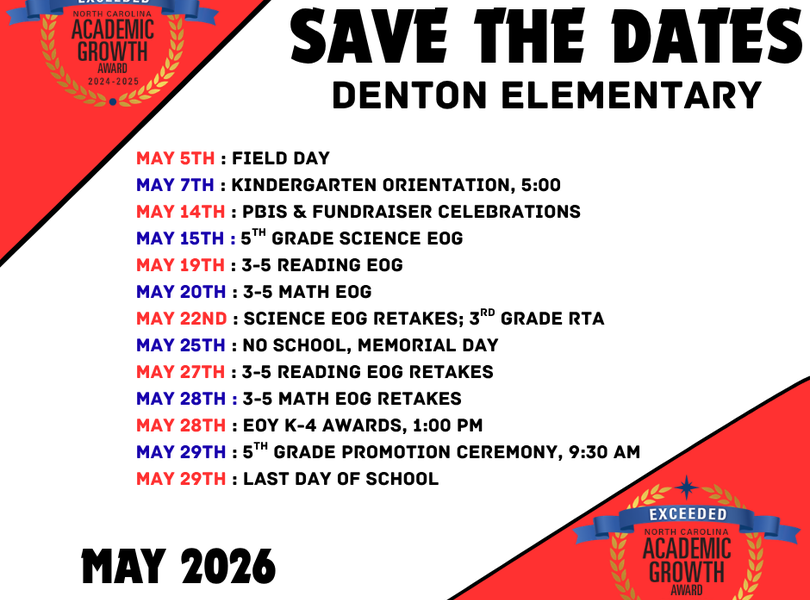 Save the Date May