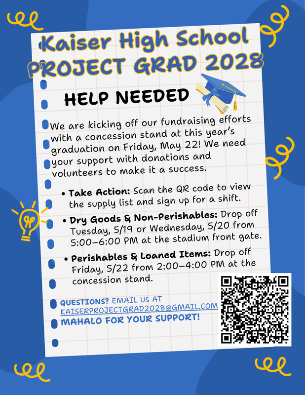 PROJECT GRADUATION 2028 VOLUNTEER SIGNUP Featured Photo