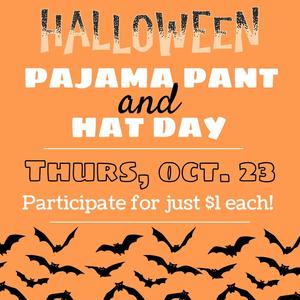 Halloween PJ Pants and Hat Day