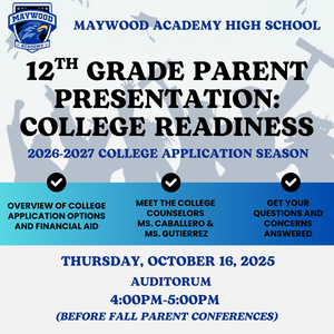 12th Grade Parent Presentation: College Readiness