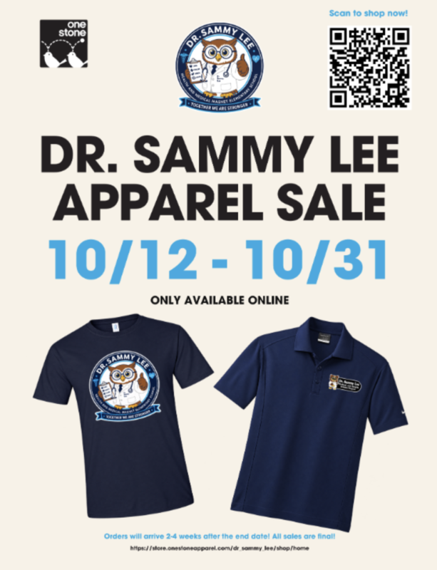 Dr. Sammy Lee Apparel Sale - Venta de ropa del Dr. Sammy Lee Featured Photo