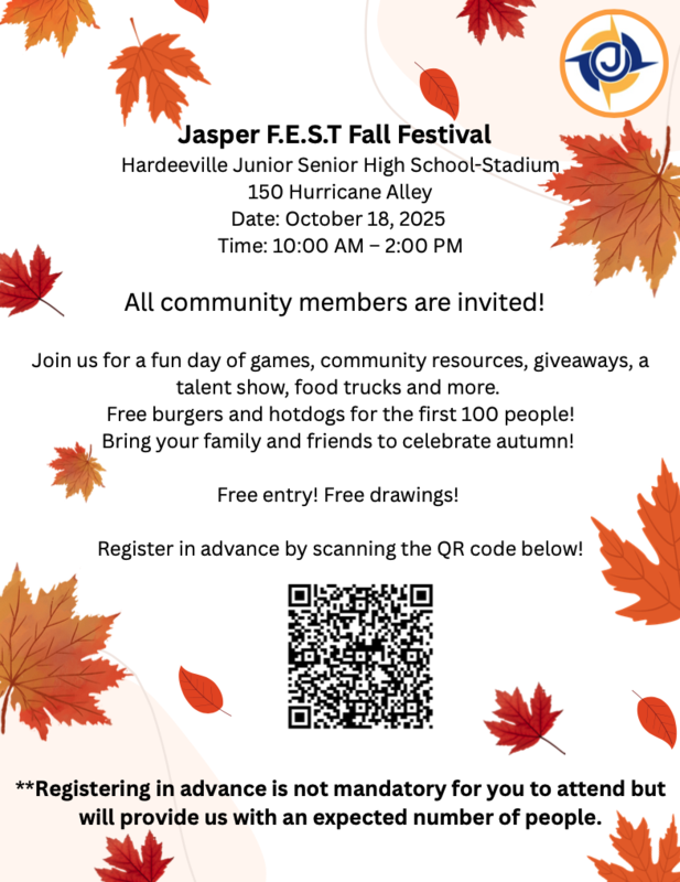 🍁 Jasper F.E.S.T. Fall Festival Reminder! 🍔🌭 Featured Photo