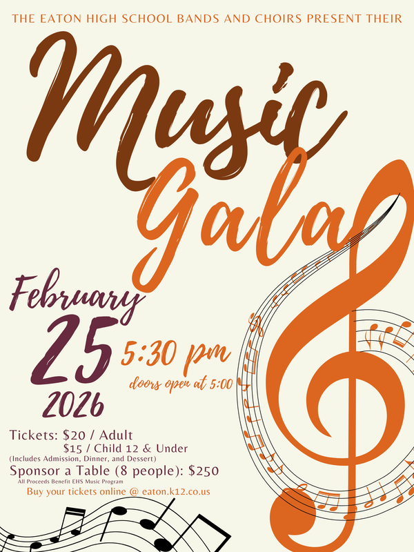 music gala ticket sales graphic