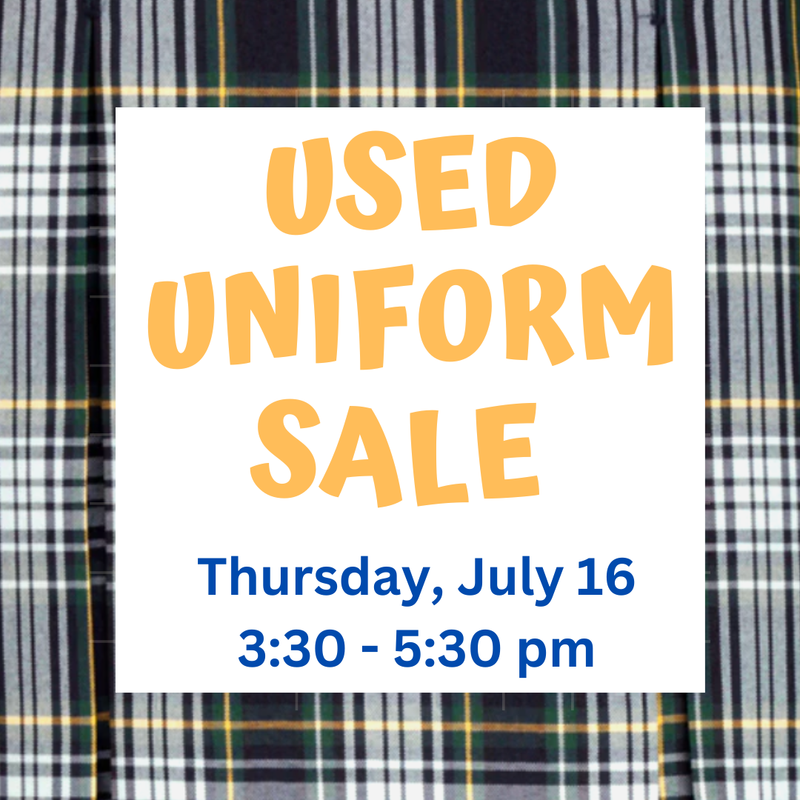 Used Uniform Sale on July 16