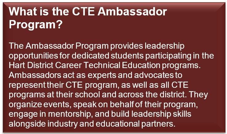 What is the CTE Ambassador Program