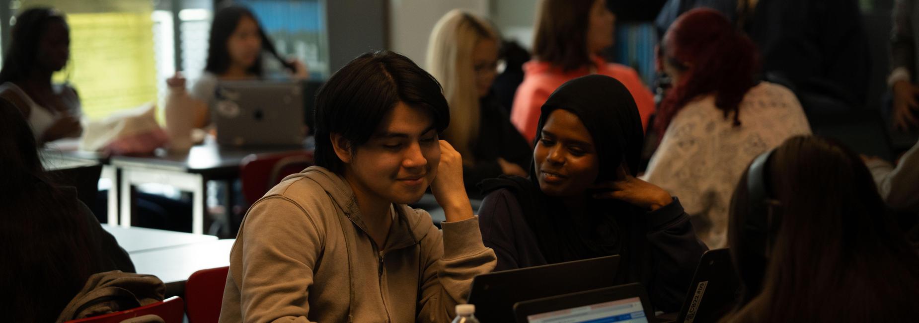 Students learning