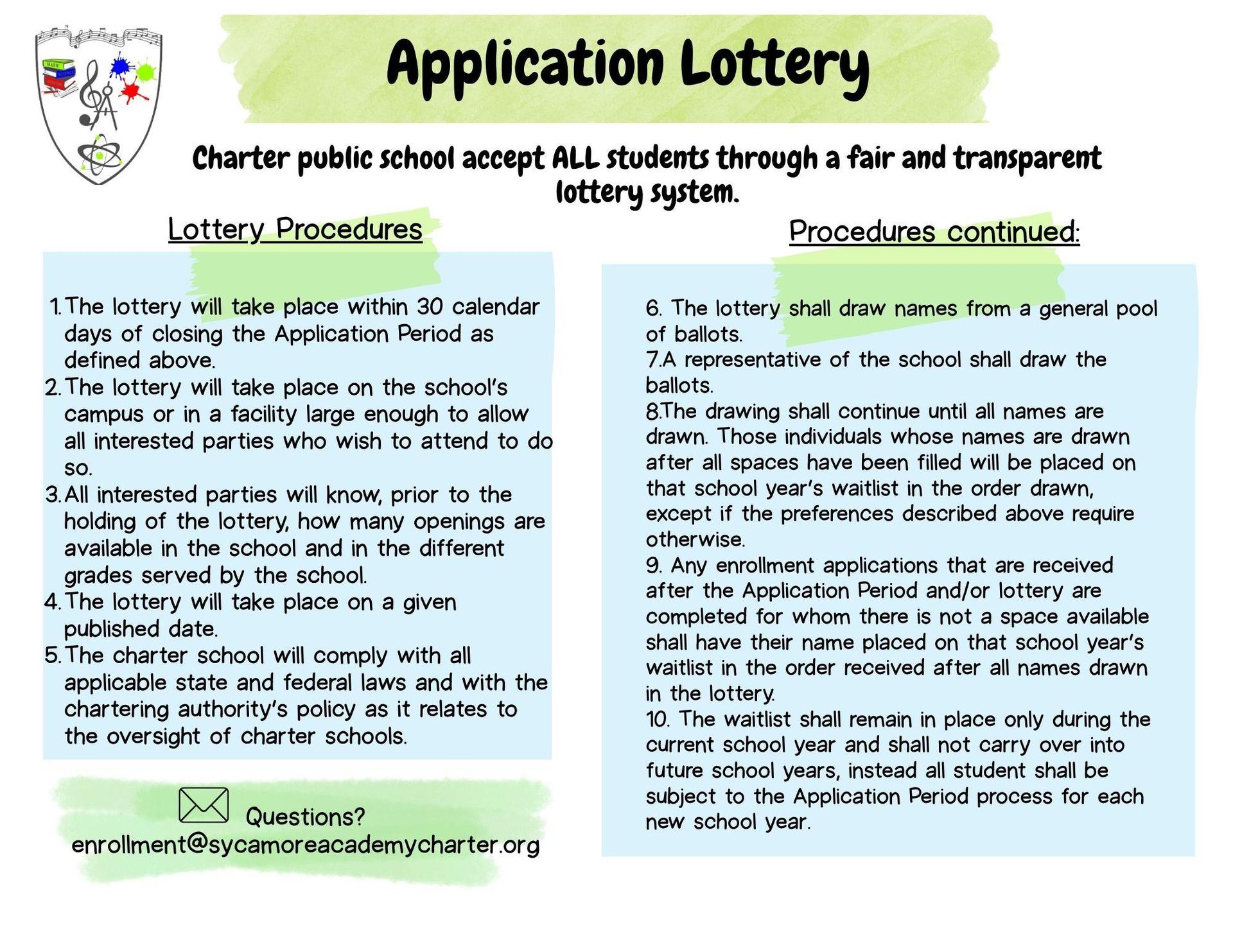 Lottery guidelines