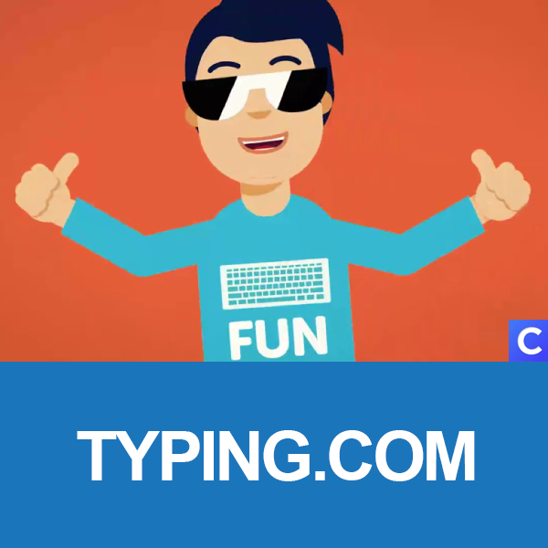 Typing.com illustration of person with keyboard fun shirt