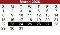 March  2026