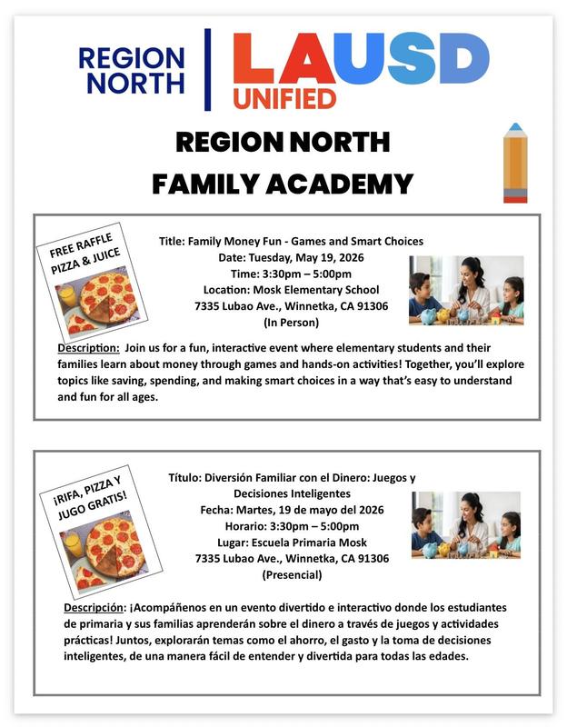 Family Money Fun Workshop on May 19 at 3:30PM.