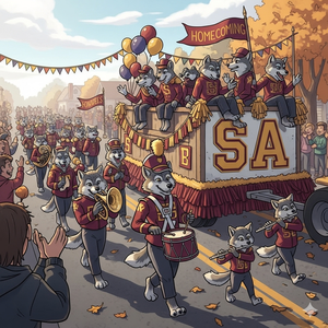 Homecoming Parade Wolves