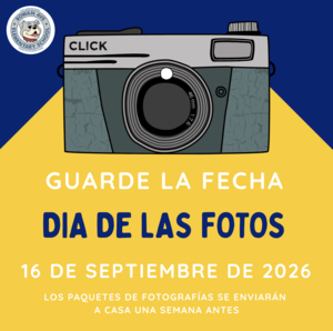September 16 picture day flyer in Spanish
