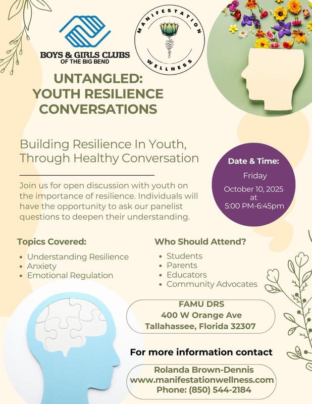 Boys and Girls Club of the Big Bend presents Untangled: Youth Resilience Conversations  at FAMU DRS! Featured Photo