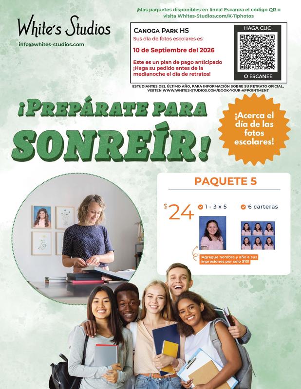 Picture Day Flyer in Spanish