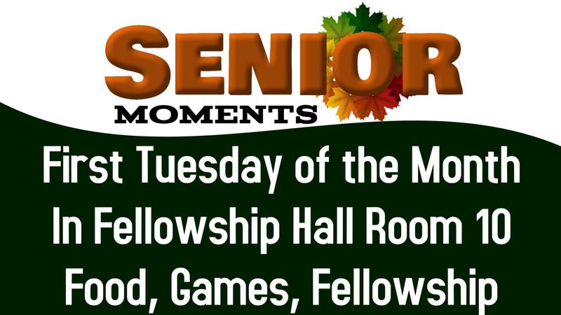 Senior Moments - Tuesday, November 4 Featured Photo