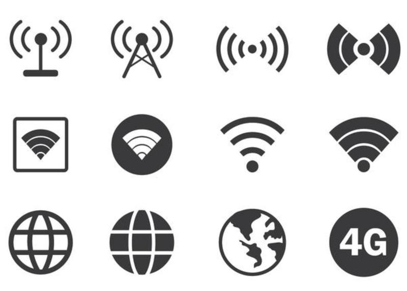 Internet connection icons