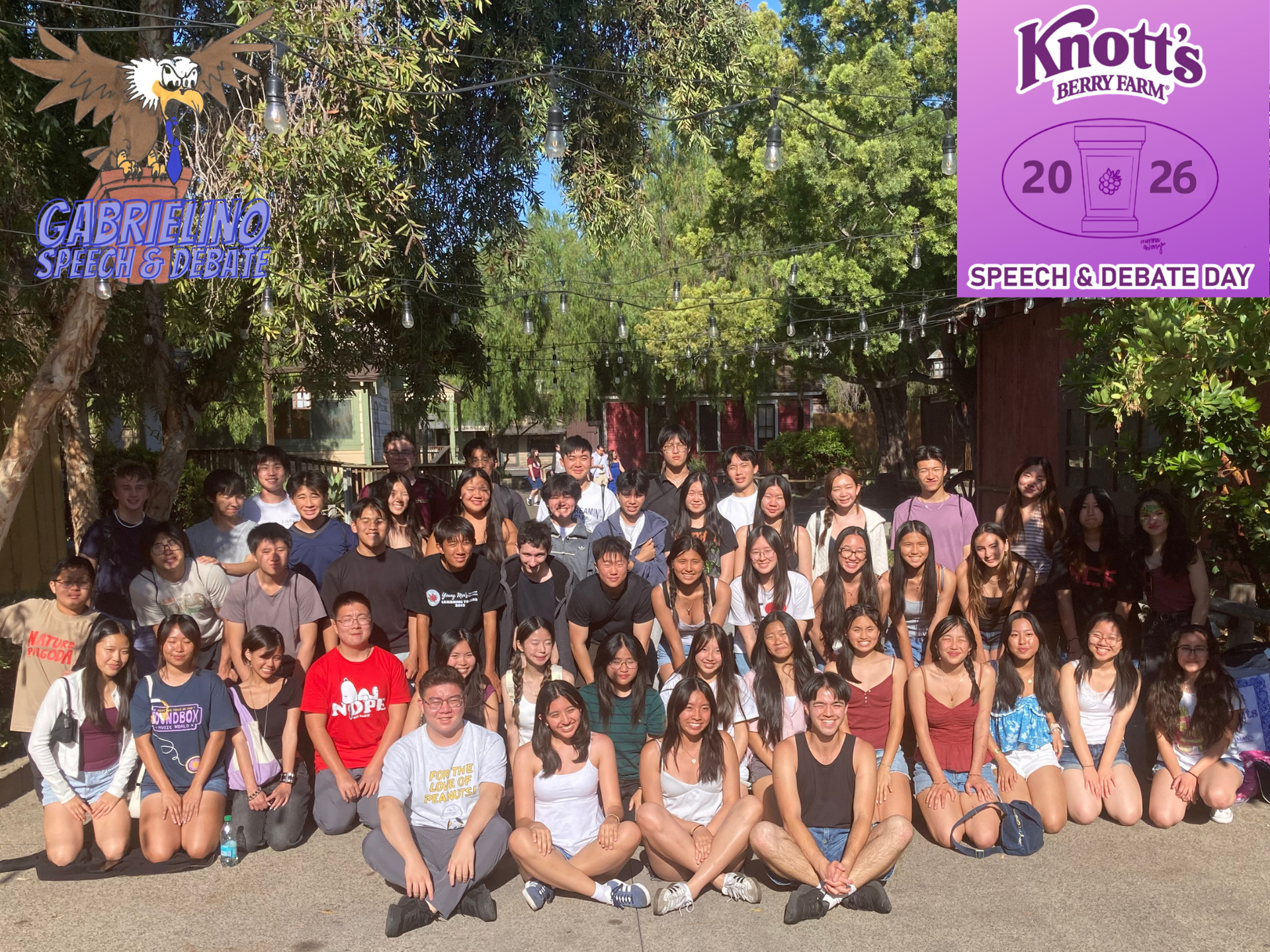 Team at Knott's with Logo