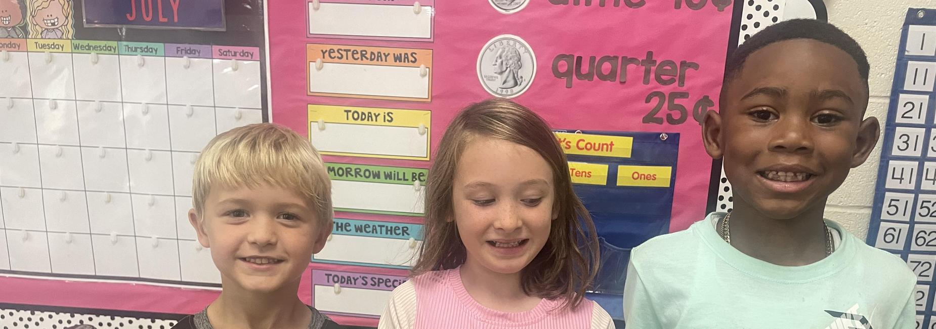 First Grade on the first day of school