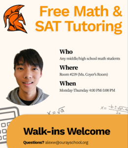 Free Math Tutoring Offered