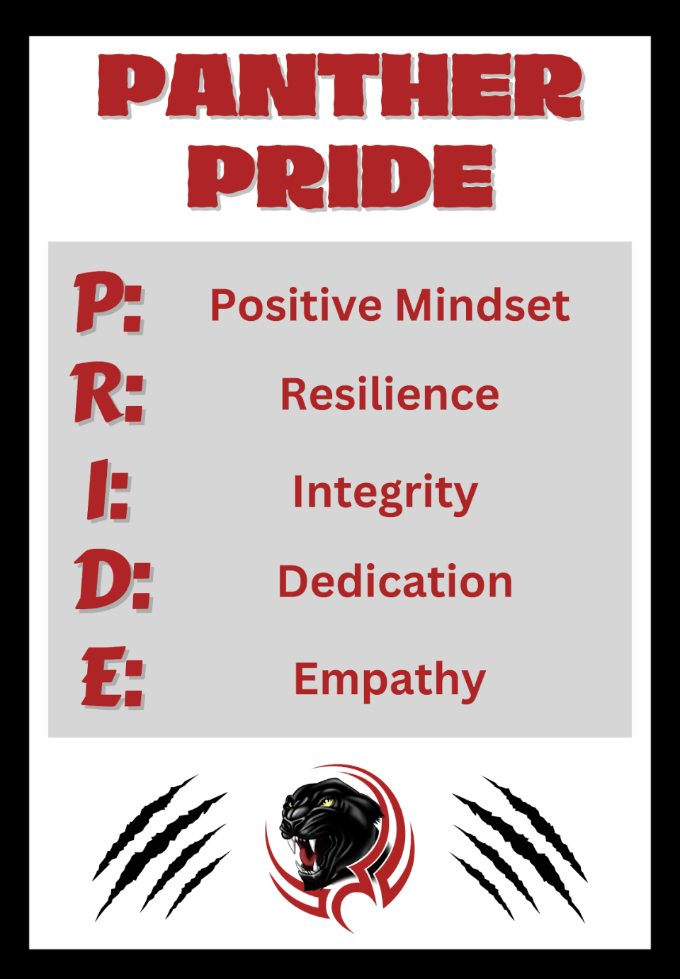 Panther Pride!