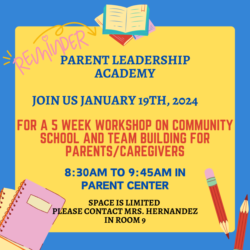 Parent Leadership Academy Bertrand Avenue Elementary
