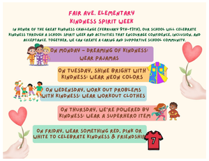 Kindness Spirit Week Flyer_English