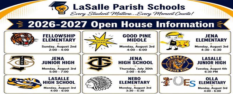 Open House Dates and Times