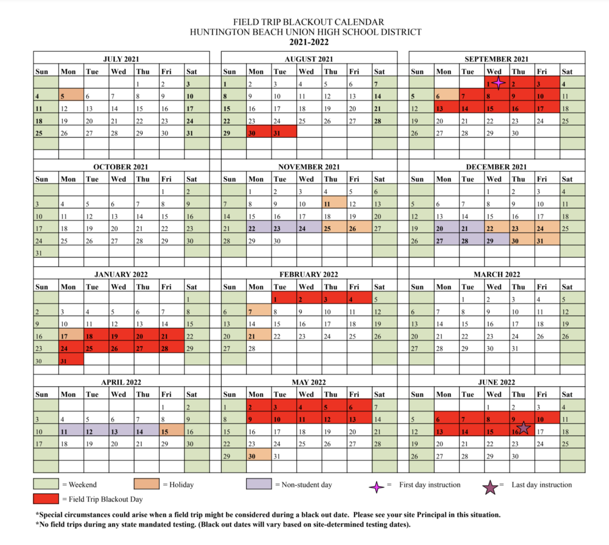 Calendars Staff Information Edison High School