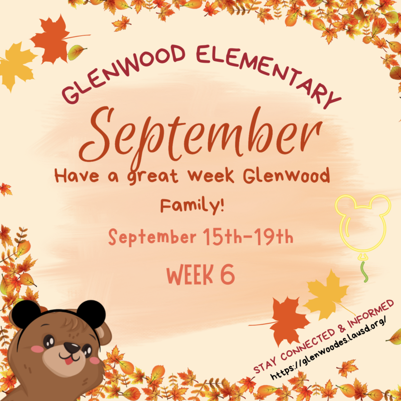 WEEK #6 Sep. 15-19 2025
